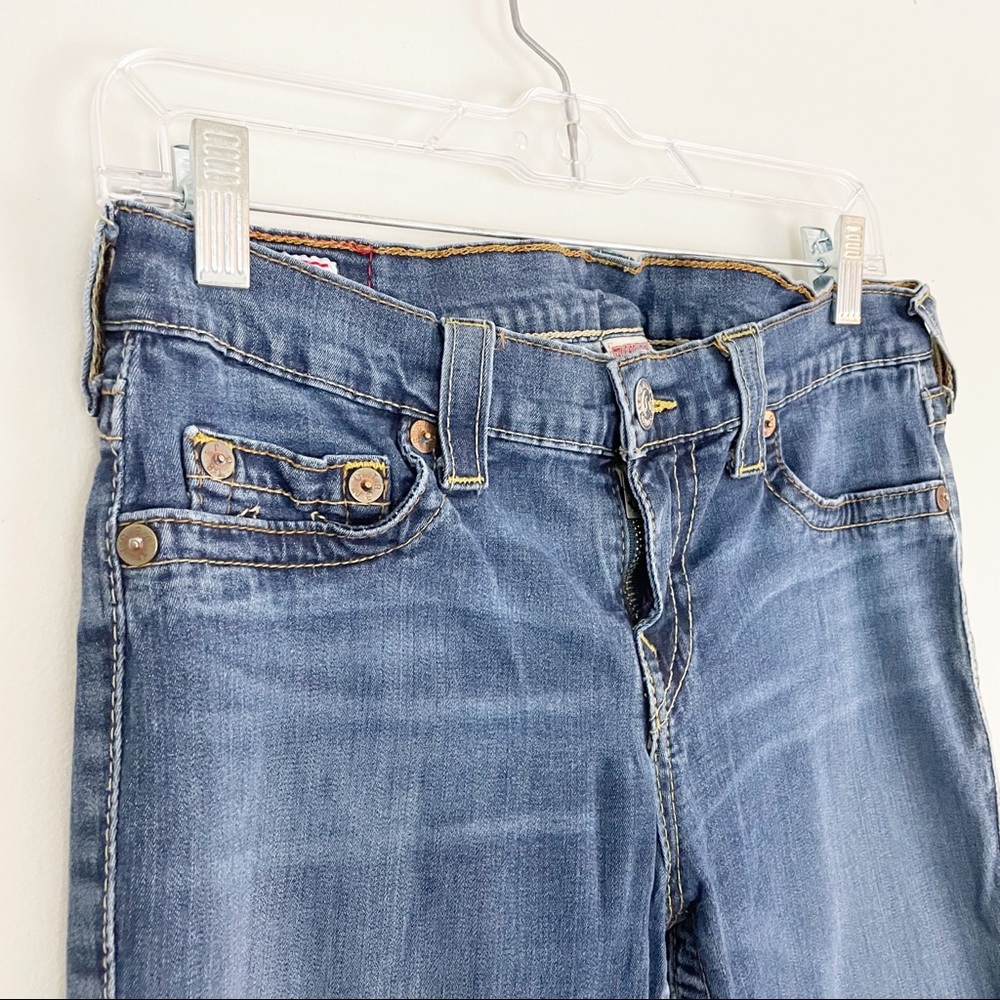 True Religion Women's Casey Super Skinny Jeans Medium Wash Size 32 - Picture 3 of 15